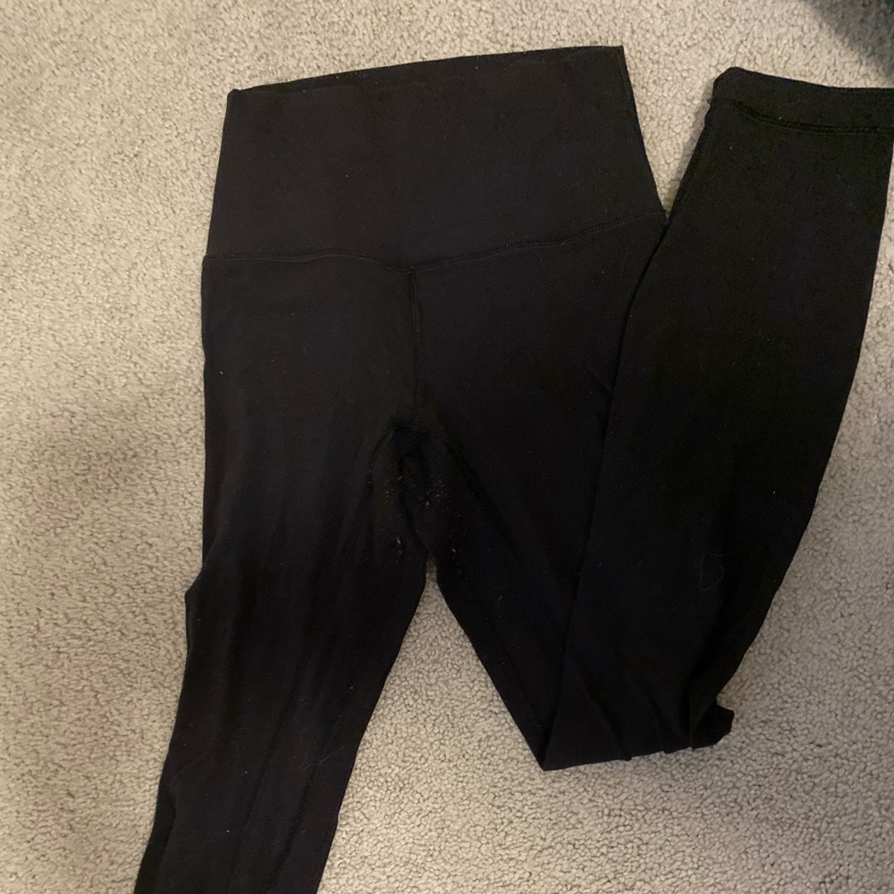 Lululemon Black High Waisted 7/8 Wunder Unders